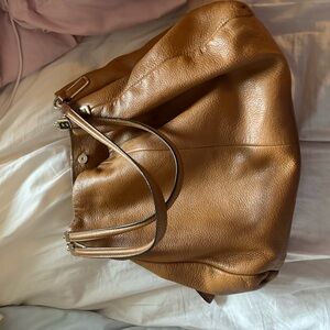 Coach Tan Leather Shoulder Bag